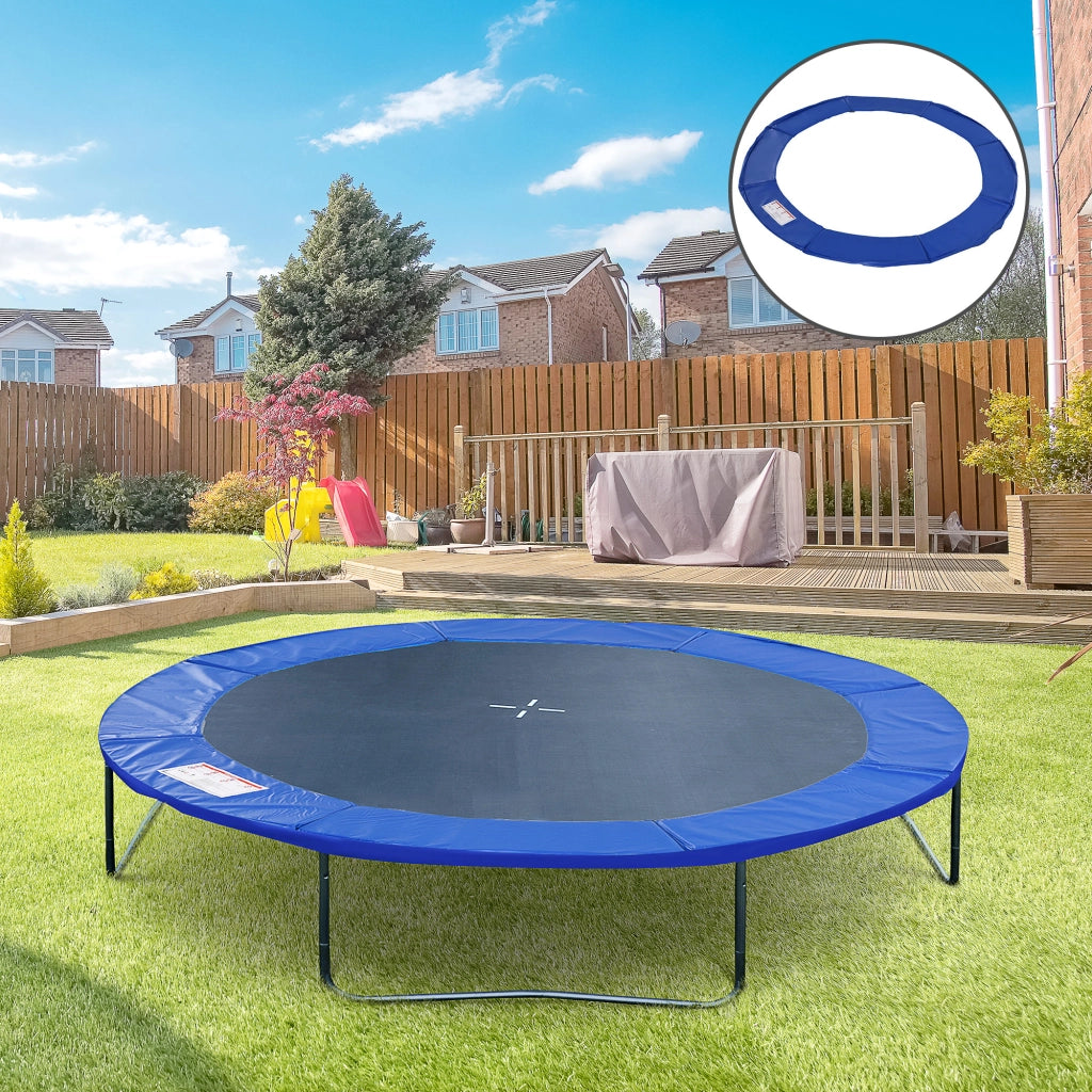 Copertura Protettiva Imbottita per Letto Elastico Sicurezza Bordo ¨C zephmum ¨C 244 cm Blu