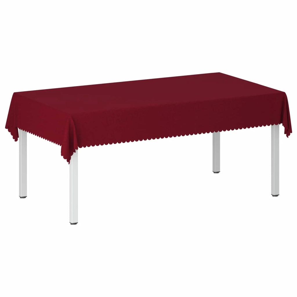 Tovaglia da Tavolo 5 pz Rettangolare Rosso Vino 140 x 260 cm 42040484
