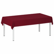 Tovaglia da Tavolo 5 pz Rettangolare Rosso Vino 140 x 260 cm 42040484