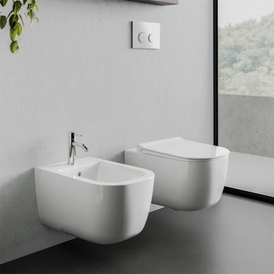 Copriwater originale soft-close per wc filomuro o sospeso serie Mirto