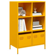 Credenza-Buffet-Armadio da cucina Giallo Senape 68x39x103,5 cm in Acciaio 617843