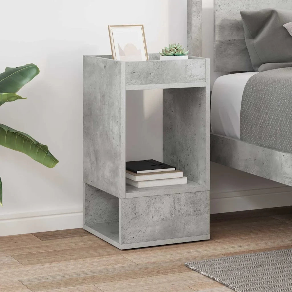 Tavolino Grigio cemento 30 x 30 x 56 cm Legno ingegnerizzato 890934