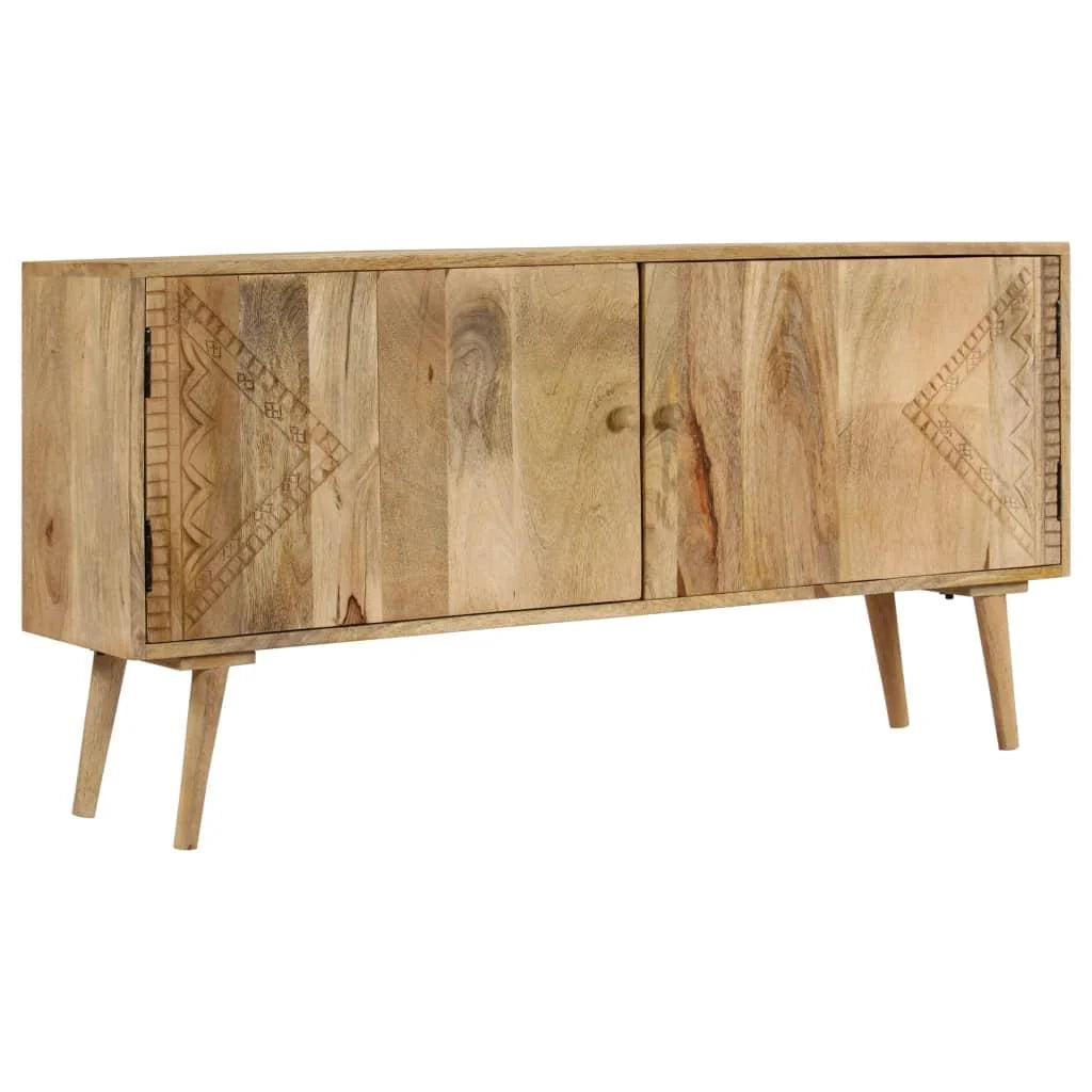 Buffet credenza mobiletto consolle mobile contenitore legno massello di mango 120 cm 4402047