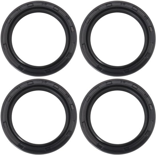 Gomma nitrile 40x30x7mm - 4 pezzi - Resistente allo sfregamento - Resistente al calore - Per macchine da velocità - Prevenzione di perdite - Asse d'uscita gommata