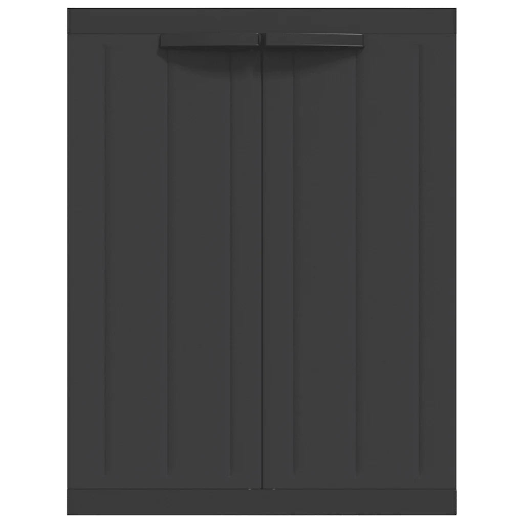 Armadio da Esterno Nero 65x37x85 cm in PP 364204
