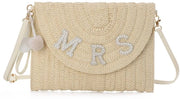 Borsa a Mano per Donna Borsa da Spiaggia in Pizzo Borsa da Sposa Borsa da Viaggio, Beige