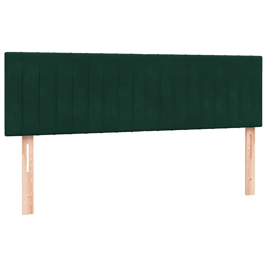 Giroletto a Molle con Materasso Verde Scuro 160x220 cm Velluto 3317742
