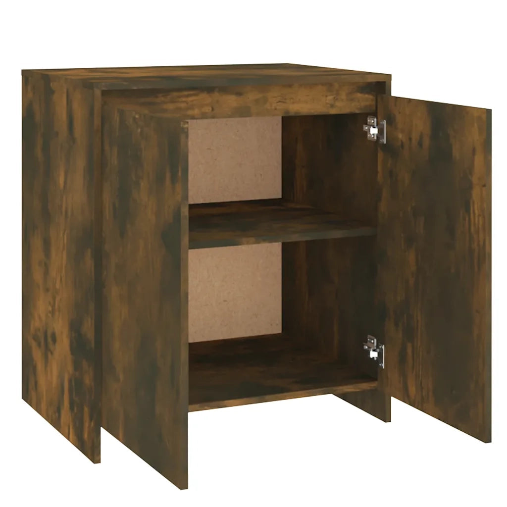 Credenza-Buffet-Armadio da cucina Rovere Fumo 70x41x75 cm in Legno Multistrato