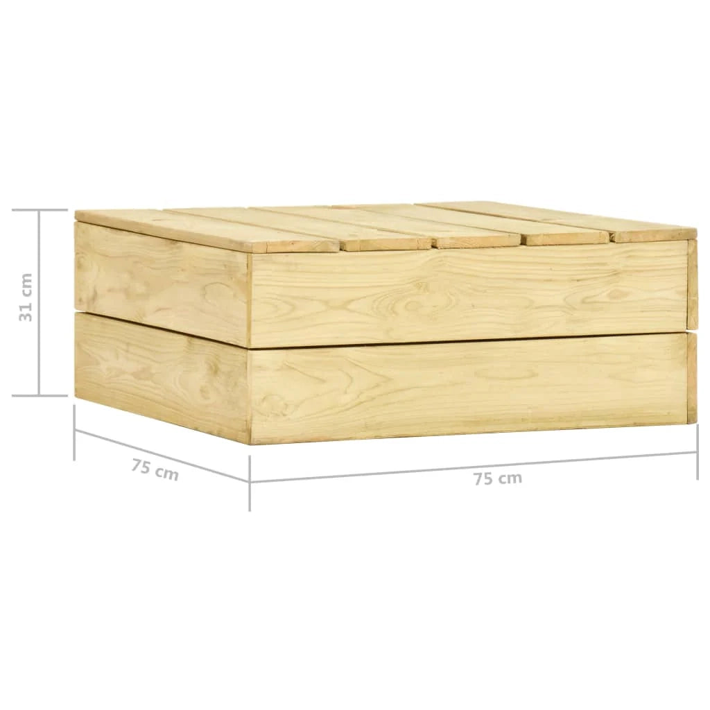 Set di mobili da giardino mobili da esterno 2 pezzi con cuscini legno di pino impregnato 02_0015883