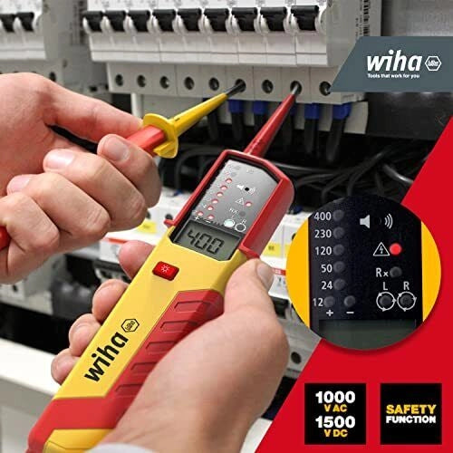 Wiha WIH-44319 eMobility Tester di tensione e continuita' 12 - 1000 V AC CAT IV colore Nero