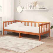 Letto Giorno con materasso-Divano Letto Marrone e Bianco Laccato 90 x 200 cm