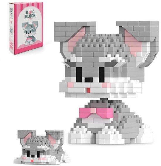 Kit di costruzione per animali da compagnia - Pupazzi - Giocattoli di costruzione per adulti e giovani - 16 x 12 x 4,5 cm - Creatività e rilassamento...