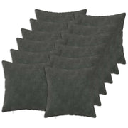 Federa 12 pcs HEERLEN Antracite 40 x 40 cm Fleece in microfibra 908526