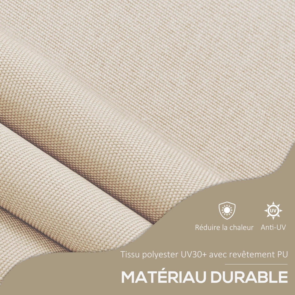 Tavolo pieghevole allungabile ¨C zephmum ¨C 150x120x210-300 cm metallo sabbia