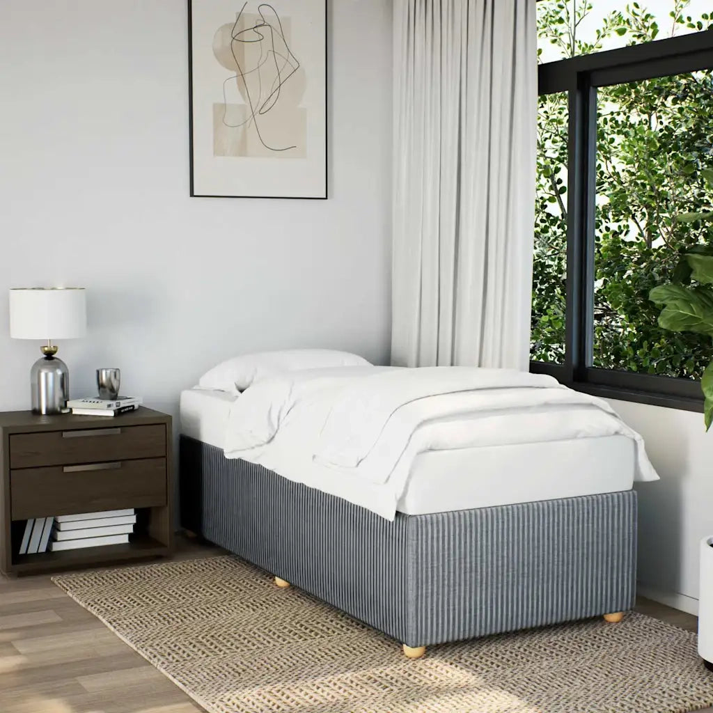 Giroletto senza Materasso Grigio Chiaro 90x190 cm Tessuto