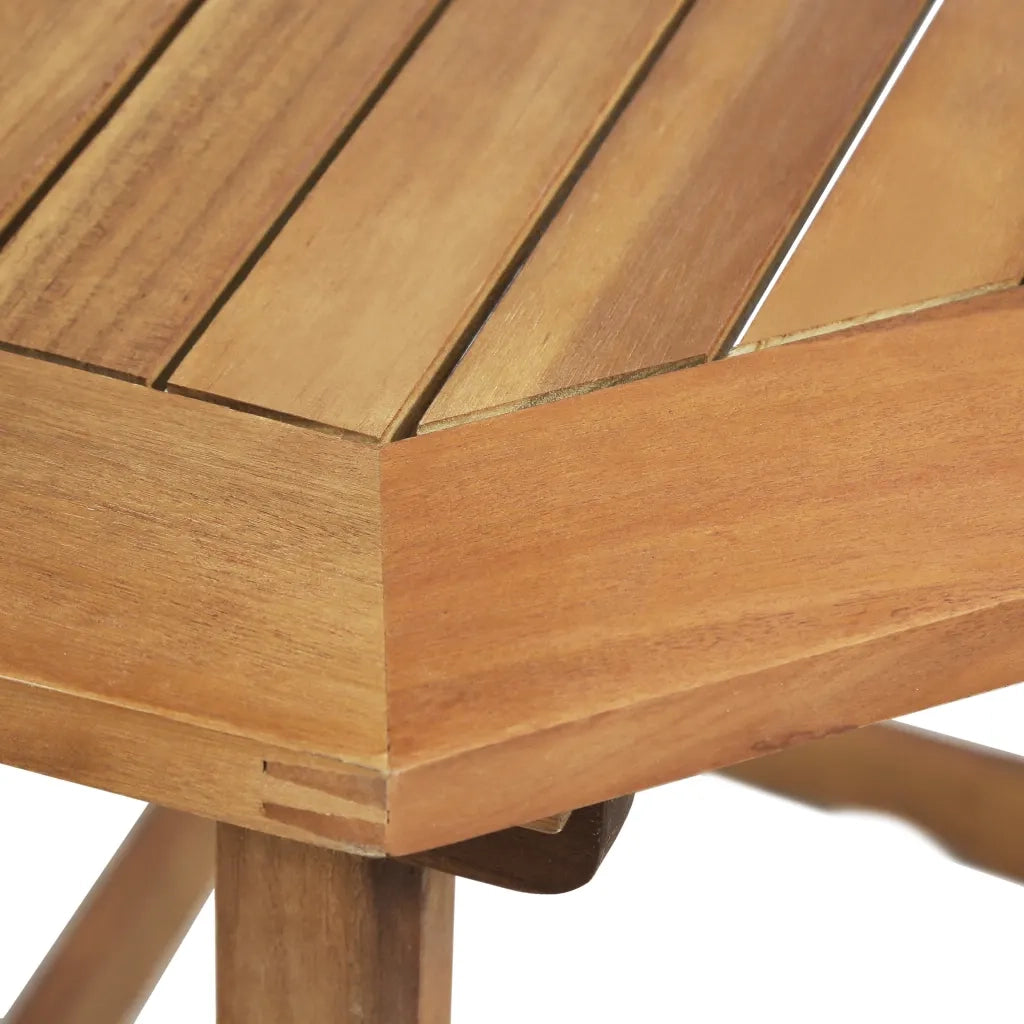 Set da Bistrot 4 pz in Legno Massello di Acacia 3057864