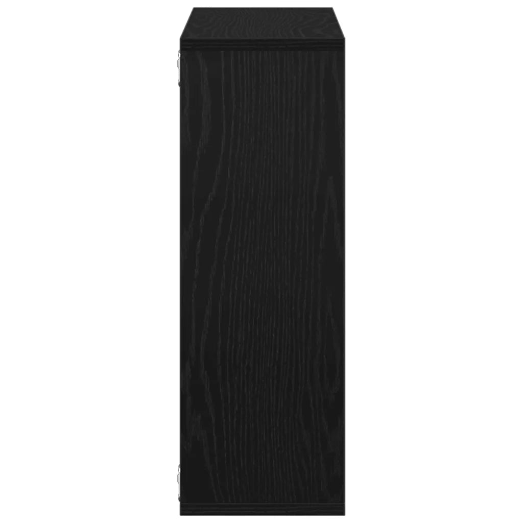 Mensola da parete Rovere Nero 104x20x58,5 cm in Legno Multistrato 862418