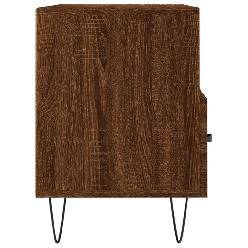Mobile Porta TV Rovere Marrone 80x36x50 cm in Legno Multistrato 828971
