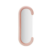 Specchio Shot, Specchiera, Articolo d'arredo a muro, Decorazione con specchio, 60x7 h160 cm, Rosa