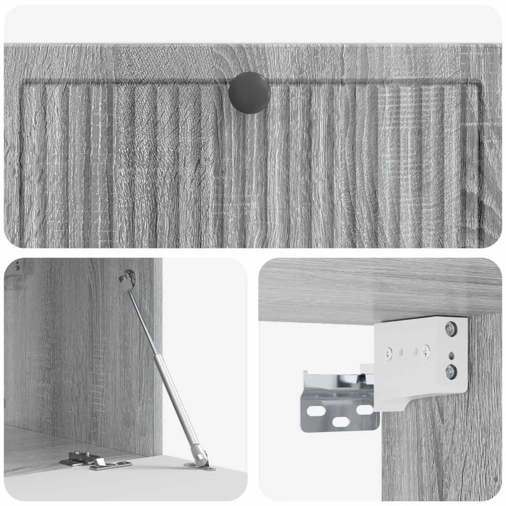 Mobile Porta TV da Muro Grigio Sonoma 78,5 x 41 x 30 cm