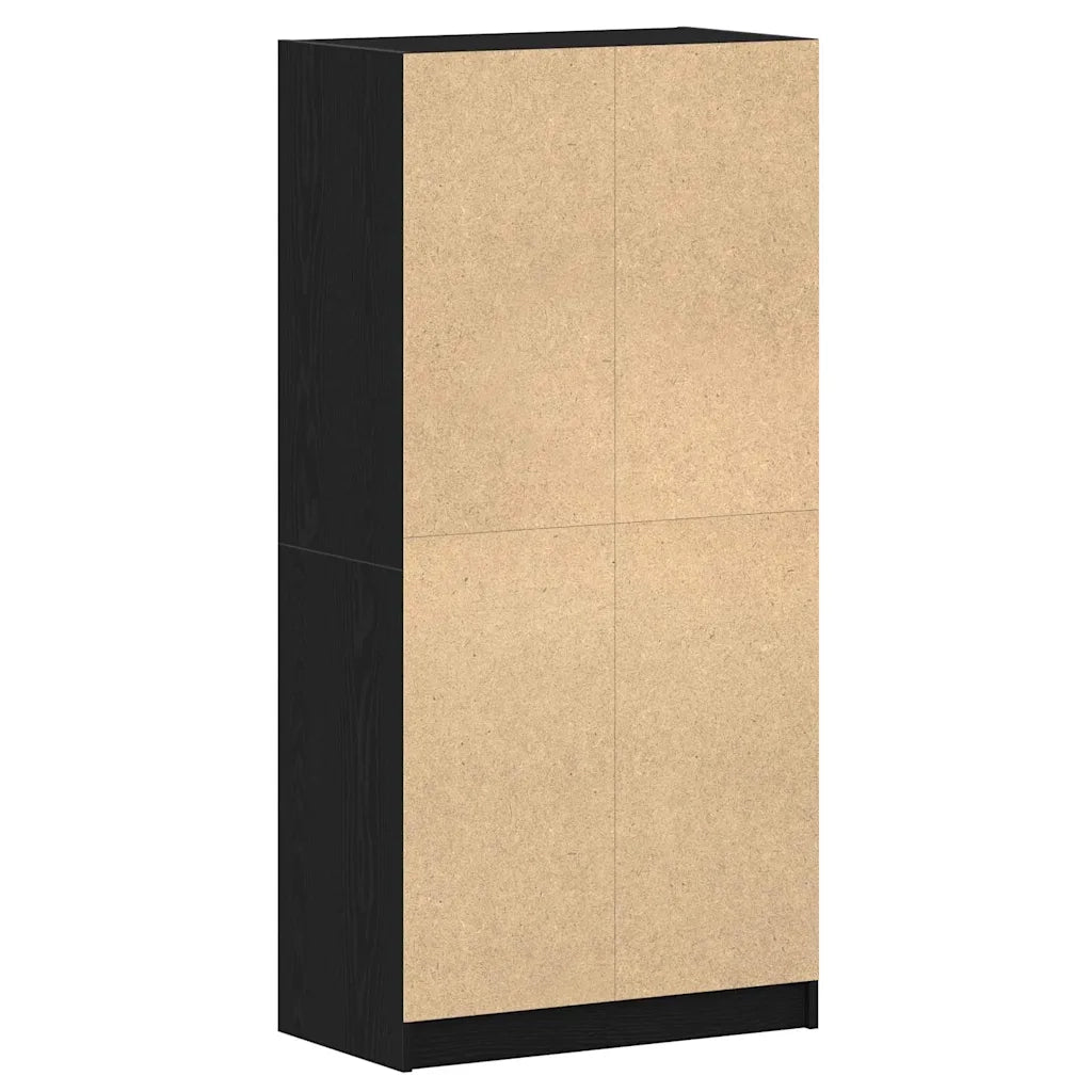 Credenza Rovere Nero 68 x 37 x 142 cm 3329301