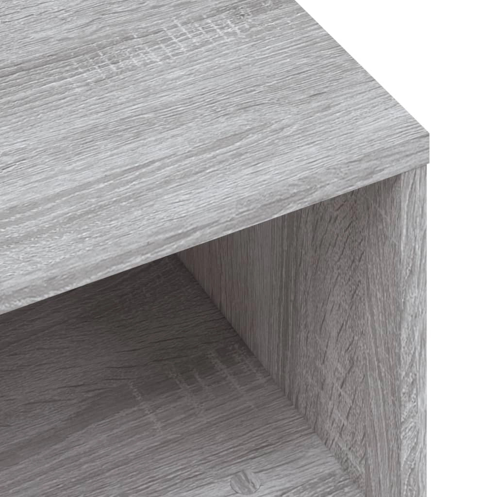 Mobile TV multimediale mensola TV credenza TV sala da pranzo soggiorno camera da letto Sonoma 120 x 34 x 37 cm legno ingegnerizzato grigio 02_0028378