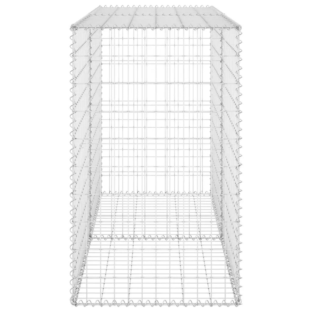Gabbione con Copertura in Acciaio Zincato 150x60x100 cm 147814