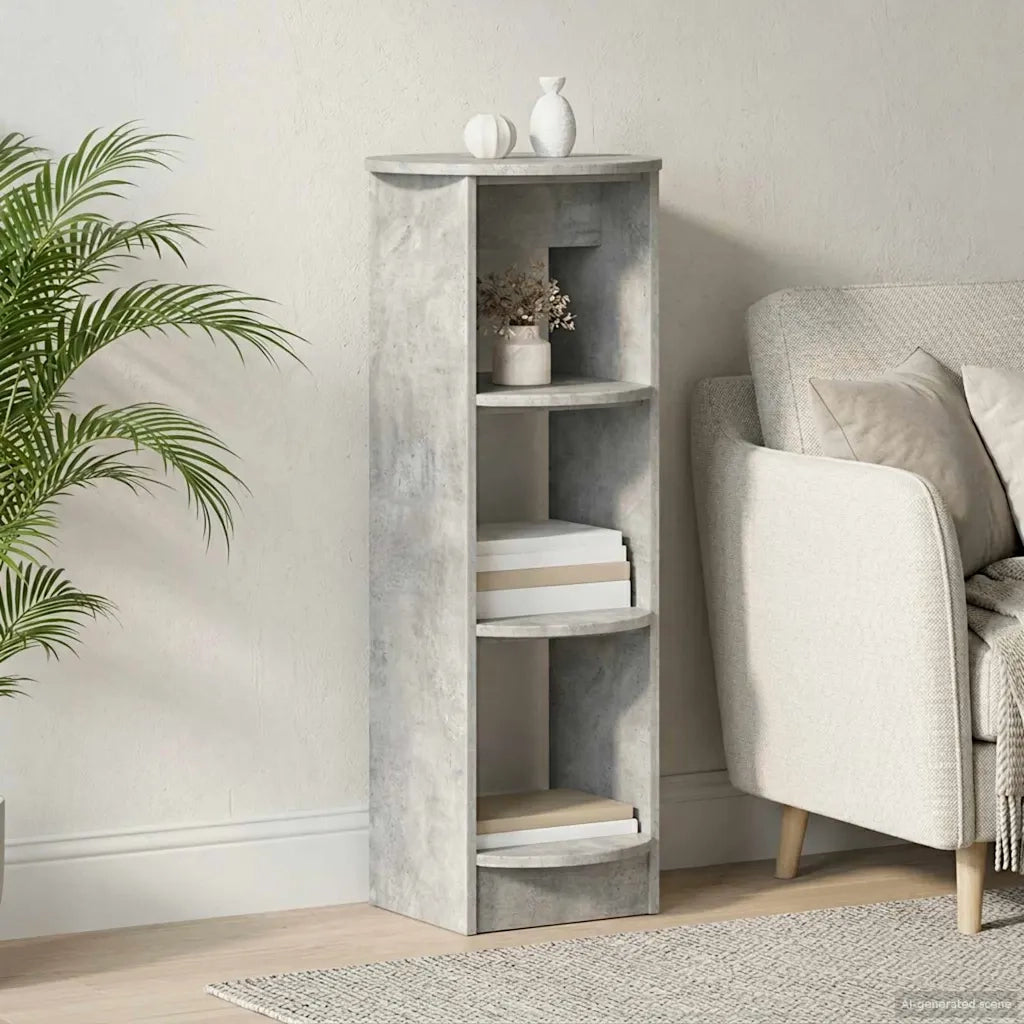 Mobile laterale Grigio Cemento 40 x 40 x 100 cm