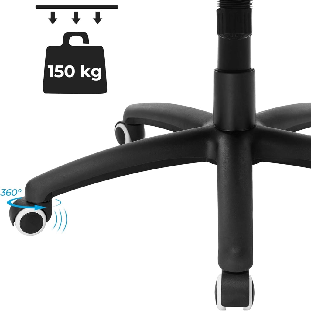 Poltrona Girevole Sedia Direzionale Ergonomica da Ufficio Studio Regolabile con Rotelle OBG56L