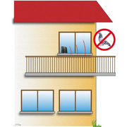WEITECH Repellente a Ultrasuoni per Uccelli 20-40 m² 428440