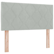 Testiera LED Grigio chiaro 90 cm Velluto 3338194