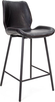 Barstoli per cucina e bar - Nero - 67cm altezza seduta - Set da 1 - Per cucina e bar - Con schienale - Sedili bar con design ergonomico