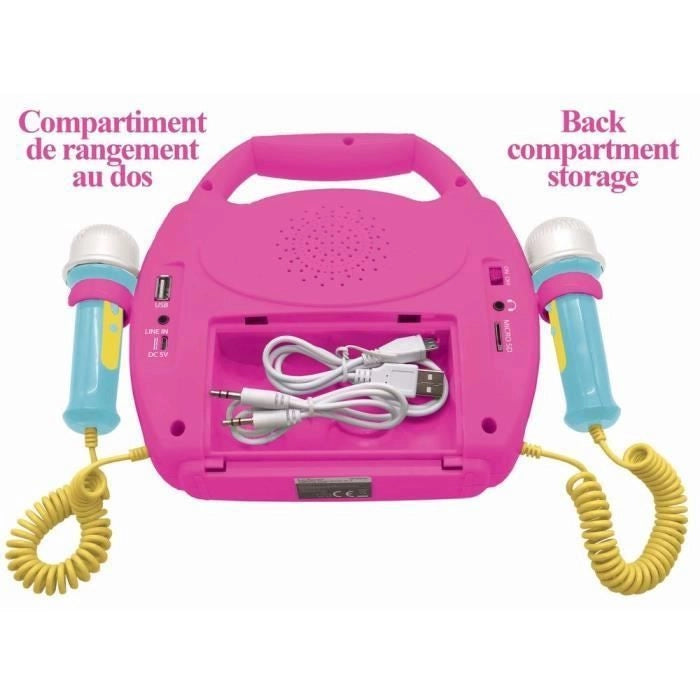 MINNIE MOUSE - Altoparlante Bluetooth - Effetti luce, microfoni e batteria ricaricabile