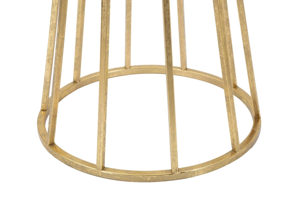 Porta Telefono Stick Glam Ø38x100 cm in Ferro Oro