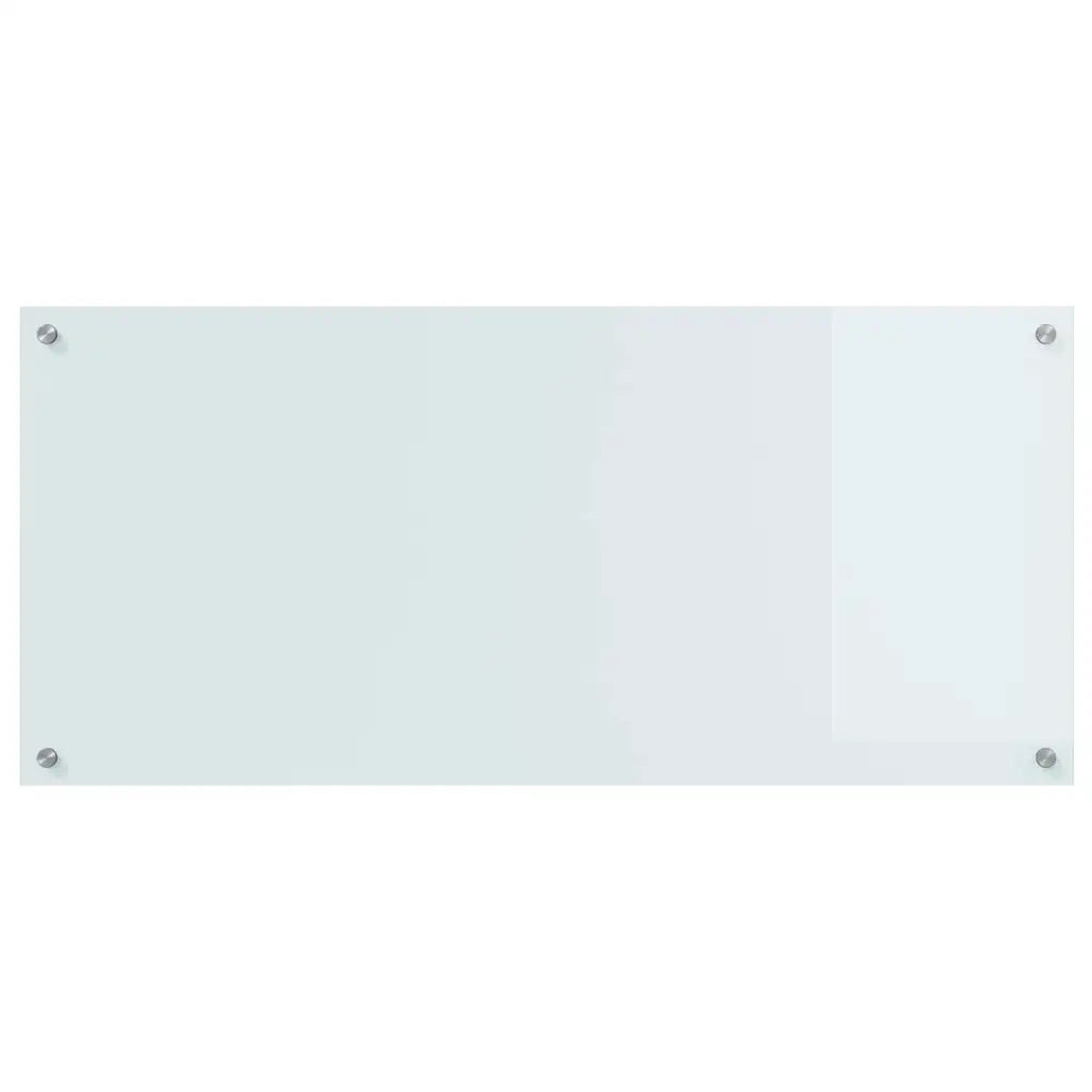 Schienale da cucina 2 pcs Bianco 110 x 50 cm vetro temperato 3415483