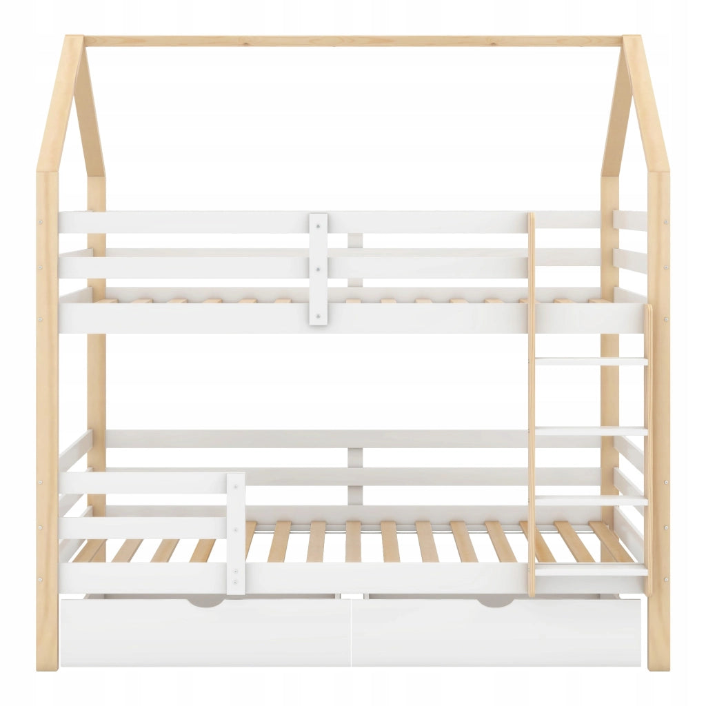 Letto per bambini - Xylo - 90x200 - Bianco - Legno