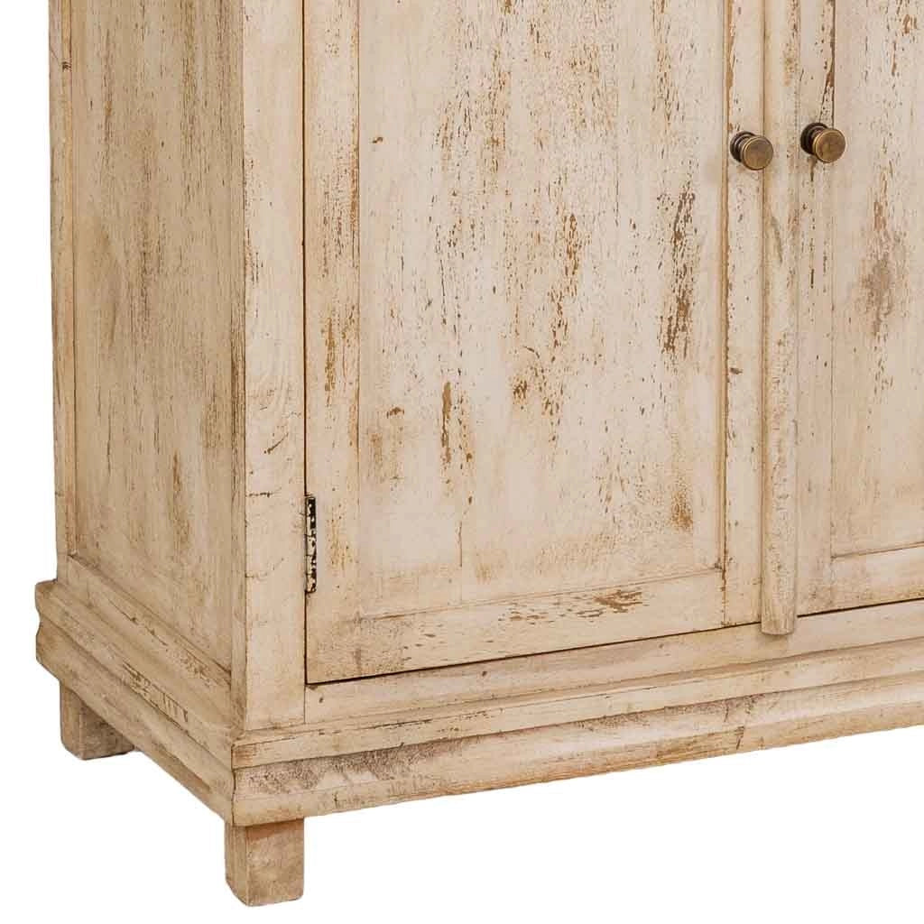 Armadio in legno beige fatto a mano 85x40x180h cm