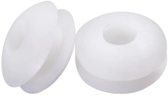 50 Stuks Tule di Gomma Bianchi per Protezione dei Cavi