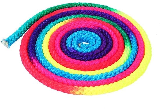 Touw da ginnastica 2,8 m - Multicolore - Materiale nylon - Utilizzato per ginnastica artistica e competizioni sportive