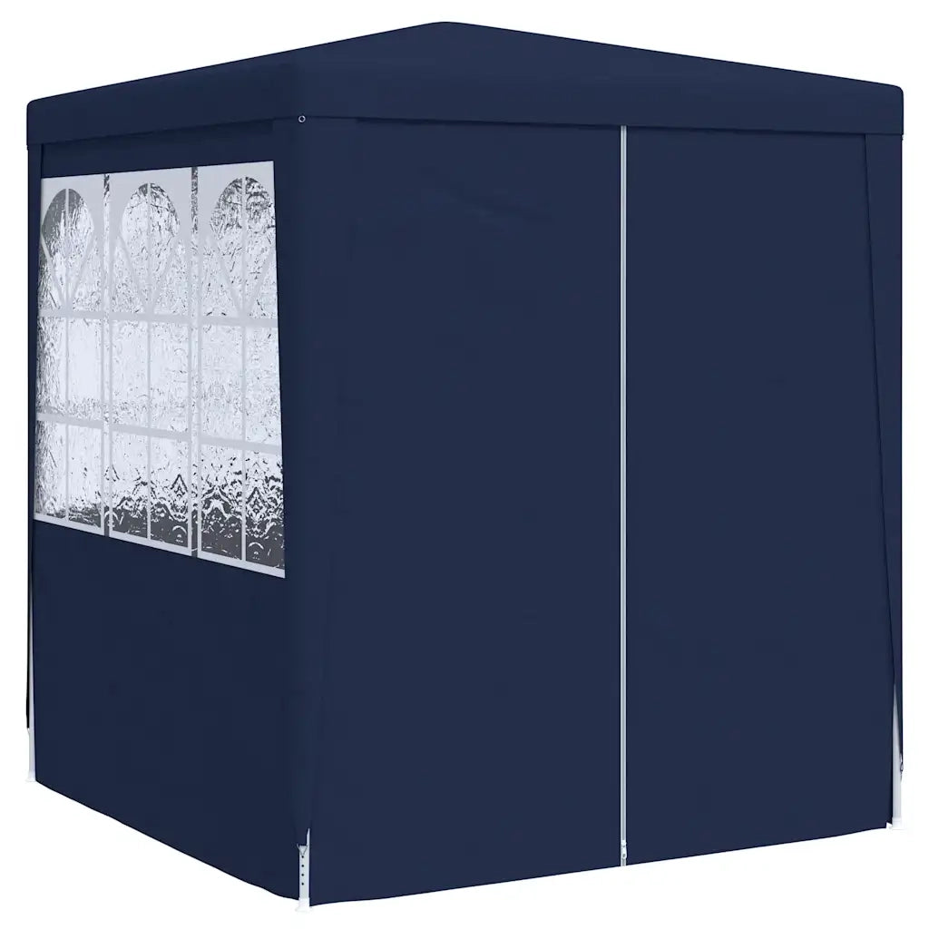 Gazebo Professionale con Pareti 2,5x2,5 m Blu 90 g/mÂ²