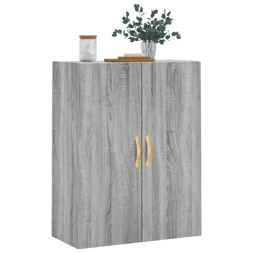 Mobile a Parete Grigio Sonoma 69,5x34x90 cm 828410