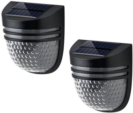 Set di 2 lampade solari per uso domestico, recinzioni, cortili e decorazione esterna. Impermeabili, luce soffusa, luce calda.