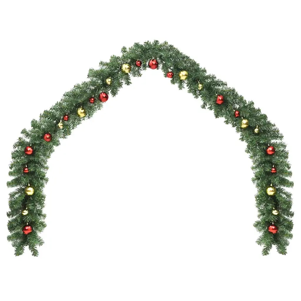 Ghirlanda di Natale Decorata con Palline 5 m CFW9587663