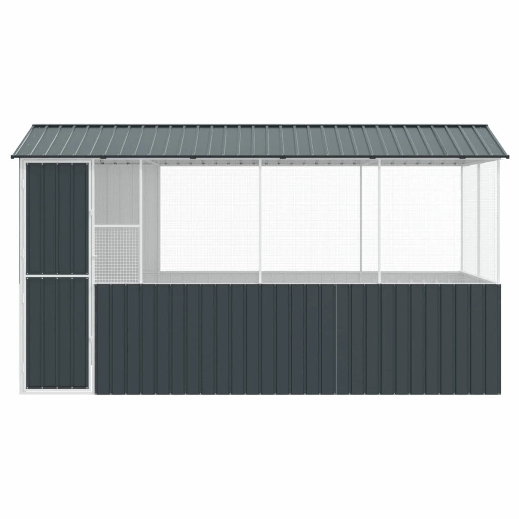 Gabbia per uccelli Antracite 410 x 210 x 230 cm Acciaio zincato 3325171