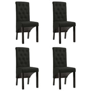 Sedie da Pranzo 4 pz Nere in Tessuto cod mxl 31540