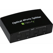 Techly >splitter audio digitale toslink 4 porte idata tos-sp4 - 025855