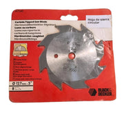 Lama disco 8 denti riporto carburo di tugsteno mm 127 foro 12,7 black decker