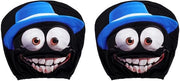 Set di protezioni per sedili posteriori - Disegni cartoon divertenti - Protezioni universali per sedili posteriori - Materiale polyester - 2 pezzi - Dimensioni 26,5x26x1cm - Protezioni per sedili posteriori per auto