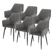 Set di 6 sedie da pranzo 86 x 57 x 56 cm grigio scuro 03_0009901