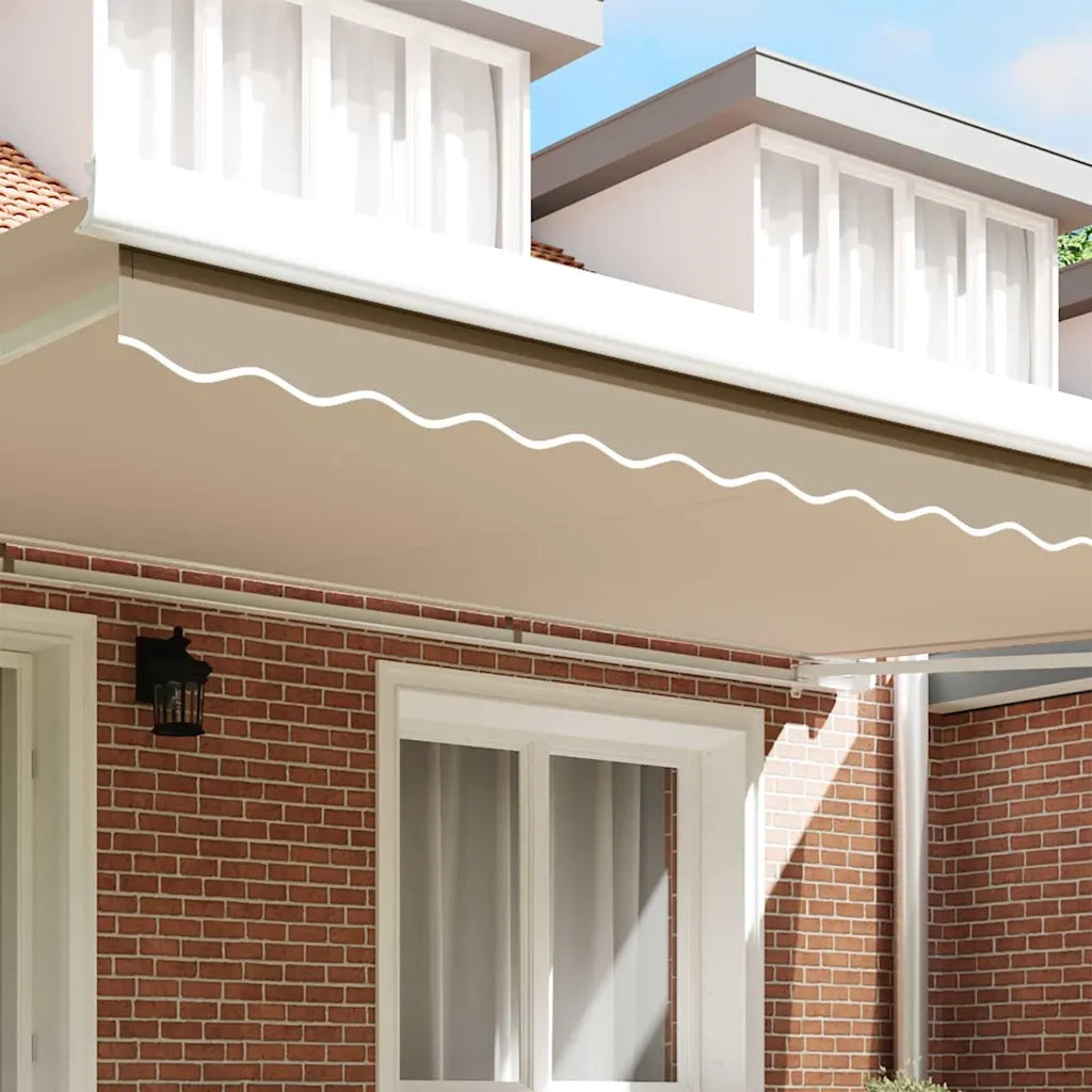 Sostituzione della mantovana per tenda-Tessuto di Ricambio per Mantovana da Tenda Beige 480 x 20 cm